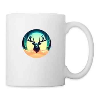 Cerf - Mug blanc - blanc - Droite