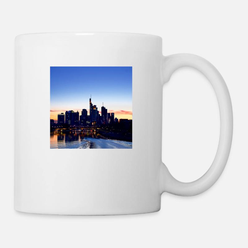 Frankfurt Skyline - Tasse - Weiß