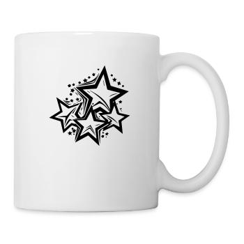 Hand-drawn noble starry sky - Mug - white - Right