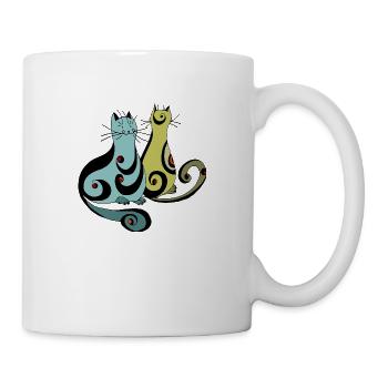 Chats - Mug blanc - blanc - Droite
