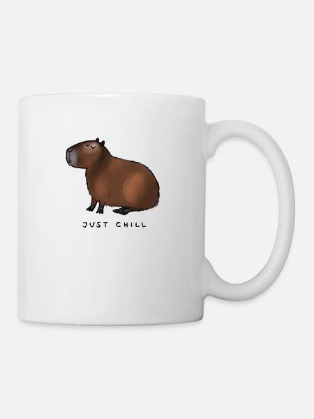 Capybara - détendez-vous! - Mug blanc - blanc