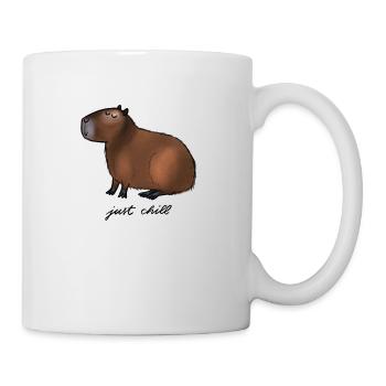 Capybara - just chill - Tasse - Weiß - Rechts
