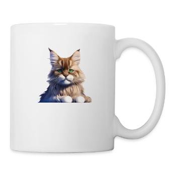 Cat Owner Maine Coon Cat Kitten Male - Mug - white - Right