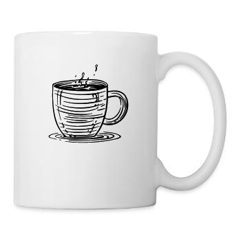 Coffee cup in the morning - Mug - white - Right