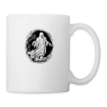 Geist Geister Geisterstunde Halloween - Tasse - Weiß - Rechts