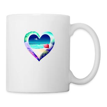 Vacances d’été Palm Beach Palm Islands Island Sun - Mug blanc - blanc - Droite