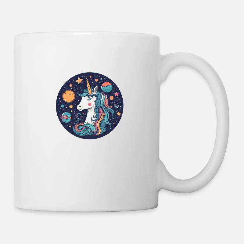 Cosmic unicorn - Mug - white