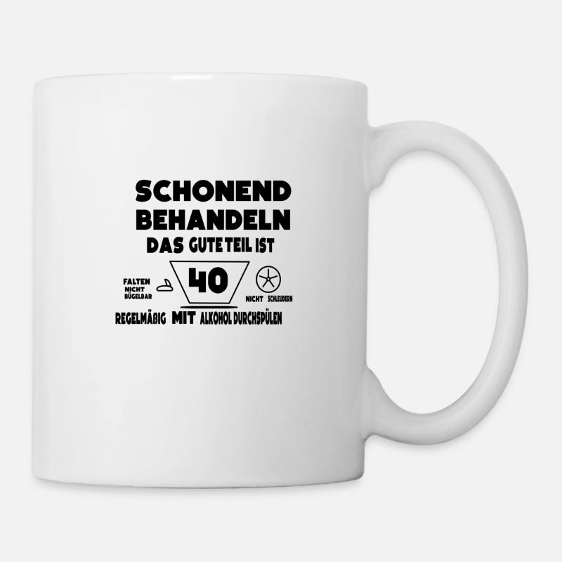 40 Geburtstag - Tasse - Weiß