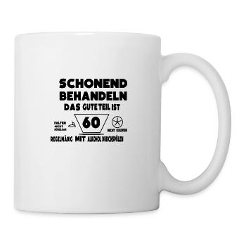 60 Geburtstag - Tasse - Weiß - Rechts