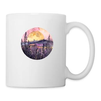 Sonnenuntergang & Lavendel – Farben der Ruhe - Tasse - Weiß - Rechts