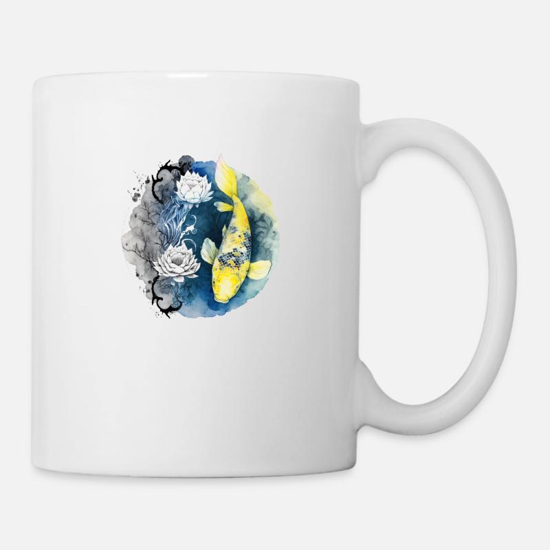 Koi Peace – Eau et harmonie - Mug blanc - blanc