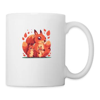 Squirrel family - Mug - white - Right