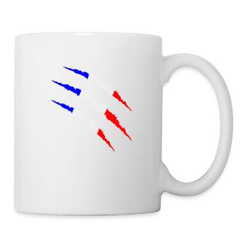 krallen frankreich - Tasse - Weiß - Rechts