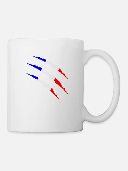 krallen frankreich - Tasse - Weiß