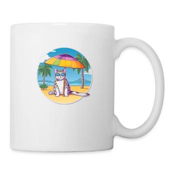 Beach cat - Mug - white - Right