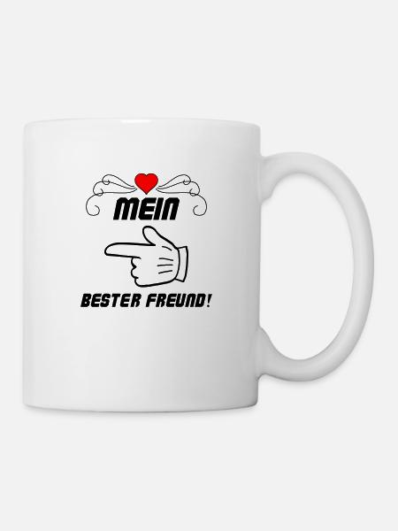 mein bester freund 2 - Tasse - Weiß