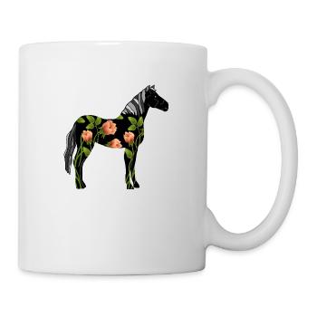 Pferd - Tasse - Weiß - Rechts