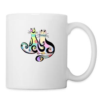 Chats - Mug blanc - blanc - Droite