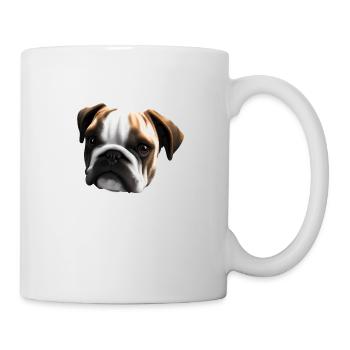 Bulldogge Hunde Hundehalter Hund Hundebesitzer - Tasse - Weiß - Rechts