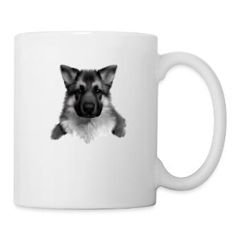 Chiot Berger Allemand Propriétaire Chien - Mug blanc - blanc - Droite