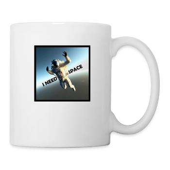 Astronaut I Need Space Lustig Funny - Tasse - Weiß - Rechts