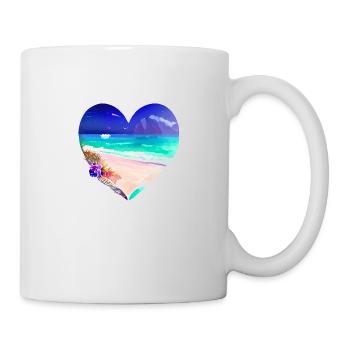 Summer Holiday Sun Palm Beach Palm Island - Mug - white - Right