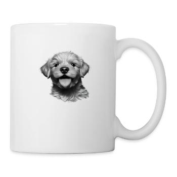 Propriétaires de chiens Golden Retriever chiots chiens - Mug blanc - blanc - Droite