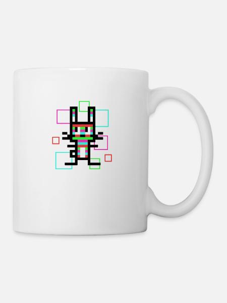 Regenbogen-Hase - Tasse - Weiß