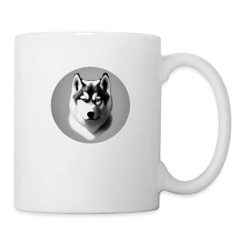 Husky Kreis - Tasse - Weiß - Rechts
