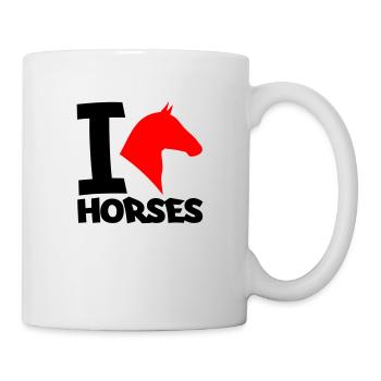 i love horses 2 2 - Tasse - Weiß - Rechts