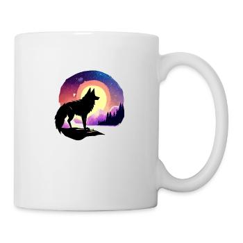 Wolf, Mountains, Forest, Nature, Nature - Mug - white - Right