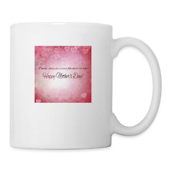 Danke das du für mich da bist - Muttertag Geschenk - Tasse - Weiß - Rechts