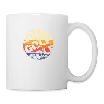 Golf Font Golfing Golfer Sport Hobby Retro - Mug - white - Right