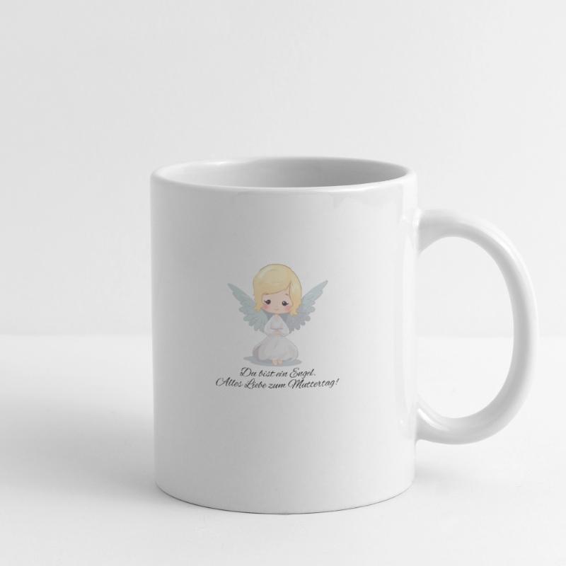 Du bist ein Engel spruch - Muttertags Geschenk Tasse