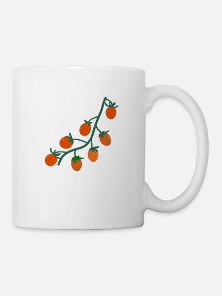 Kirschtomaten2 - Tasse - Weiß