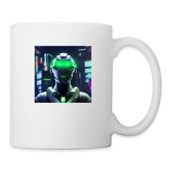 Cyberpunk Space Soldier - Mug - white - Right