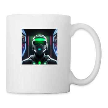 Cyberpunk Space Soldier - Mug - white - Right