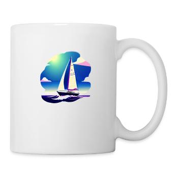 Voilier Sailor Voilier Voilier Voile Voile - Mug blanc - blanc - Droite