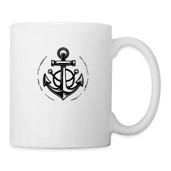 Anker Boot Schiff Nautik - Tasse - Weiß - Rechts