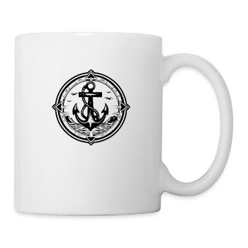 Bateau d’ancre Navire Nautique - Mug blanc - blanc - Droite