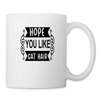J’espère que vous aimez Cat Hair - Mug blanc - blanc - Droite