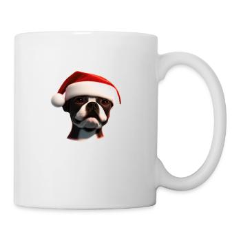 Bulldogge Hunde Weihnachten Hund Hundebesitzer - Tasse - Weiß - Rechts