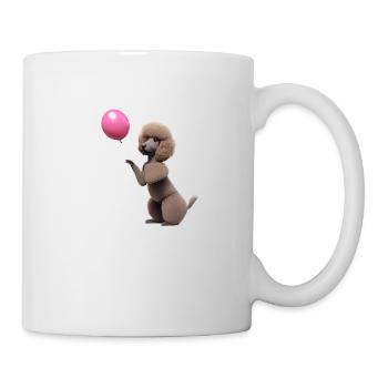 Pudelwelpe Hundewelpe Pudel Hundeliebe Hundehalter - Tasse - Weiß - Rechts