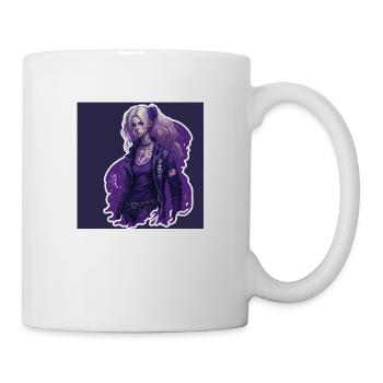 Belle fille manga - Mug blanc - blanc - Droite