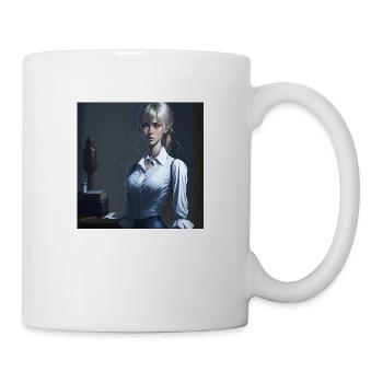 Belle fille manga - Mug blanc - blanc - Droite