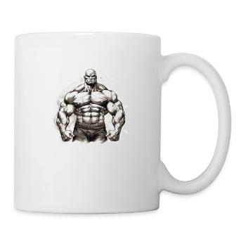 Bodybuilding Bodybuilder Gewichtheben Kraftsport - Tasse - Weiß - Rechts