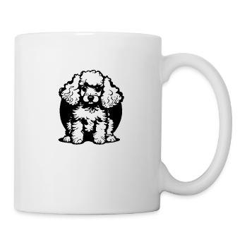 Pudel Hundewelpe Hundehalter Hundeliebe Pudelwelpe - Tasse - Weiß - Rechts