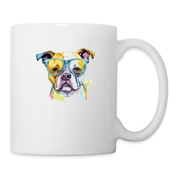Jik the bespectacled dog - Mug - white - Right