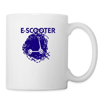 E-Scooter Roller Scooter - Tasse - Weiß - Rechts