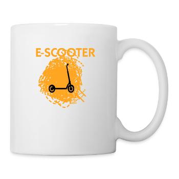 E-Scooter Roller Scooter - Tasse - Weiß - Rechts